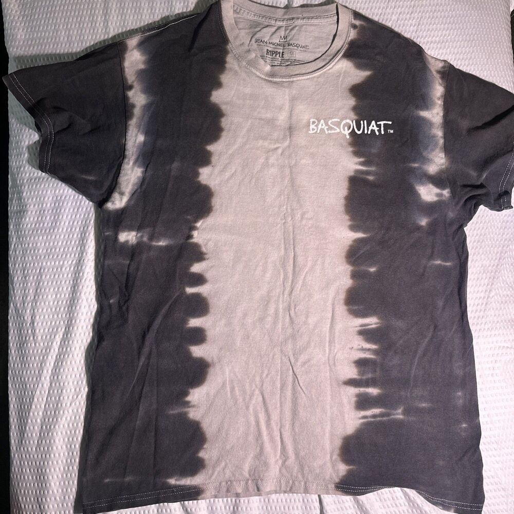 Jean-Michel Basquiat Shirt Mens Medium Tie Dye Graphic Dinosaur T-Rex Crown